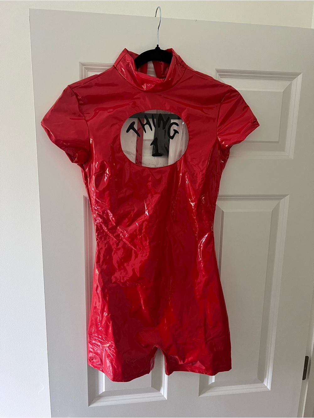 Red "Thing 1" Costume Romper